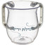 נטלה מהודרת עשויה אקריליק שקוף וידיות בגוון כסף
