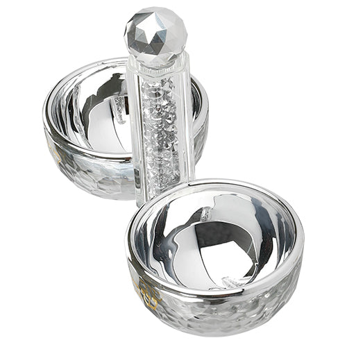 מלחית קריסטל מהודרת תוספת של יוקרה, אור וקדושה לכל שולחן שבת