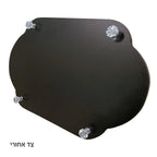מגש חלה מהודר מזכוכית עם מלחייה 45X30 ס"מ