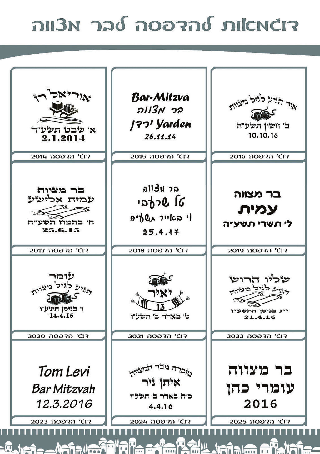 כיפות בהזמנה אישית