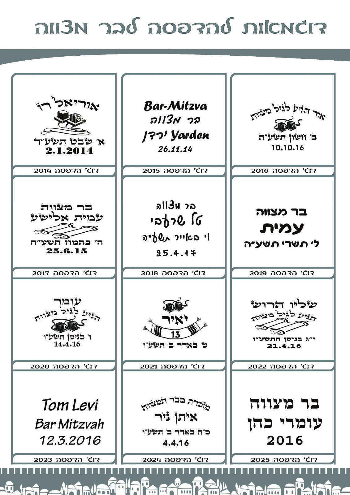 כיפות בהזמנה אישית